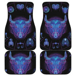 Taurus And Astrological Signs Print Front and Back Car Floor Mats