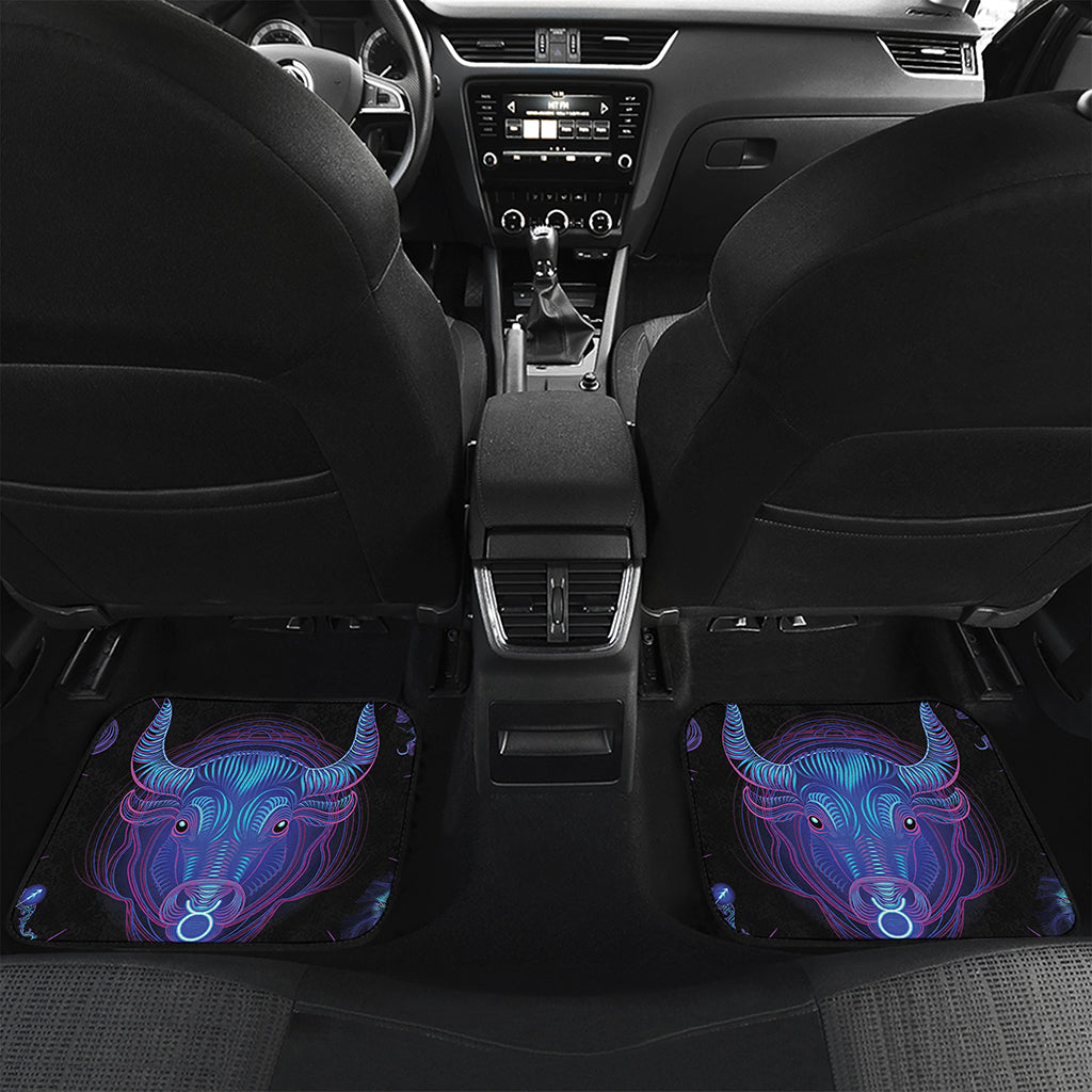 Taurus And Astrological Signs Print Front and Back Car Floor Mats