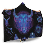Taurus And Astrological Signs Print Hooded Blanket