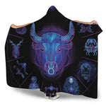 Taurus And Astrological Signs Print Hooded Blanket