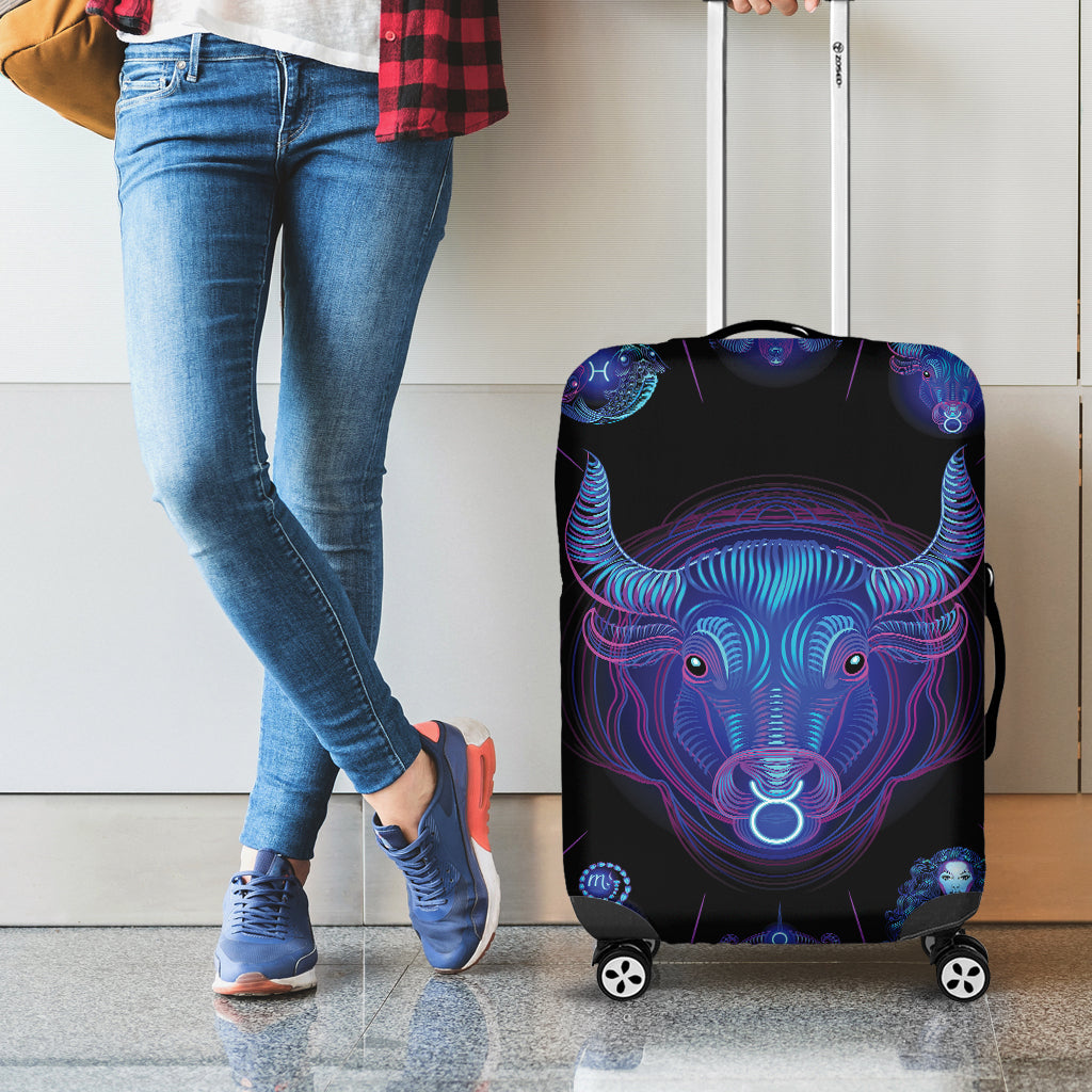 Taurus And Astrological Signs Print Luggage Cover
