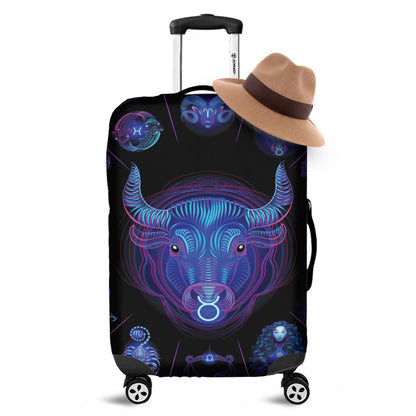 Taurus And Astrological Signs Print Luggage Cover