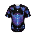 Taurus And Astrological Signs Print Men's Baseball Jersey