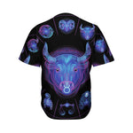 Taurus And Astrological Signs Print Men's Baseball Jersey