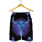 Taurus And Astrological Signs Print Men's Shorts