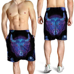 Taurus And Astrological Signs Print Men's Shorts