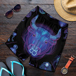 Taurus And Astrological Signs Print Men's Shorts