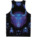 Taurus And Astrological Signs Print Men's Tank Top