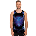 Taurus And Astrological Signs Print Men's Tank Top