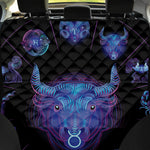 Taurus And Astrological Signs Print Pet Car Back Seat Cover