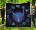 Taurus And Astrological Signs Print Quilt
