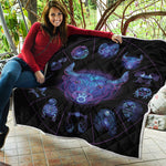 Taurus And Astrological Signs Print Quilt