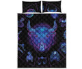Taurus And Astrological Signs Print Quilt Bed Set