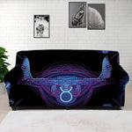 Taurus And Astrological Signs Print Sofa Cover