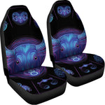 Taurus And Astrological Signs Print Universal Fit Car Seat Covers