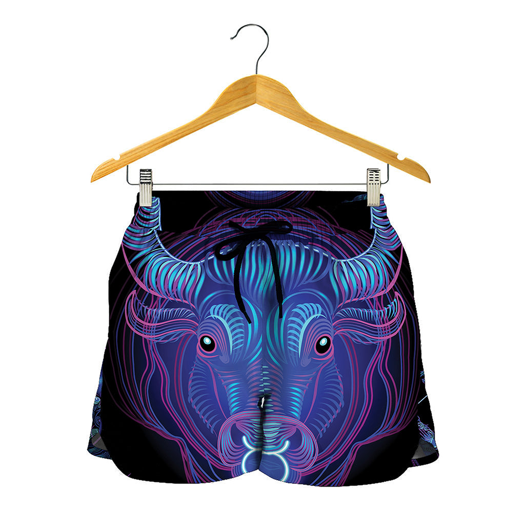 Taurus And Astrological Signs Print Women's Shorts