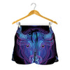 Taurus And Astrological Signs Print Women's Shorts