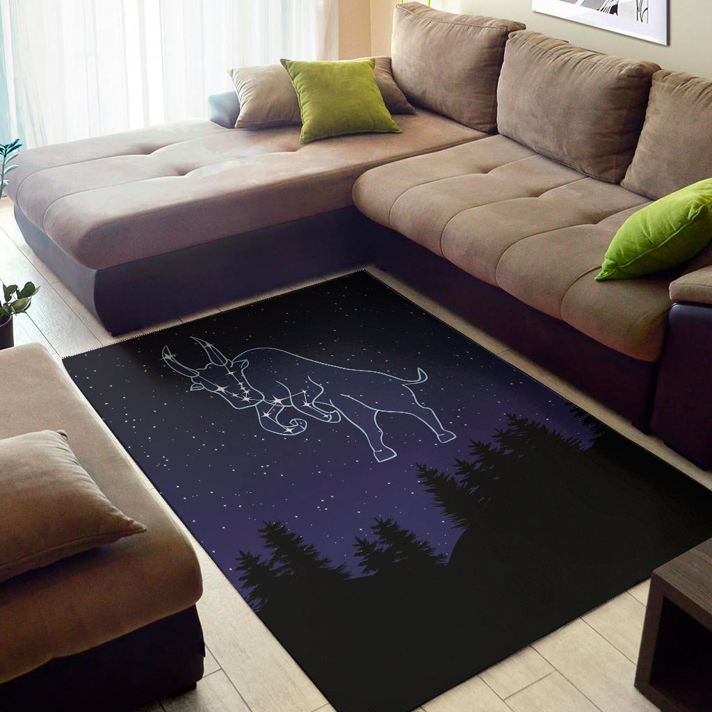 Taurus Constellation Print Area Rug