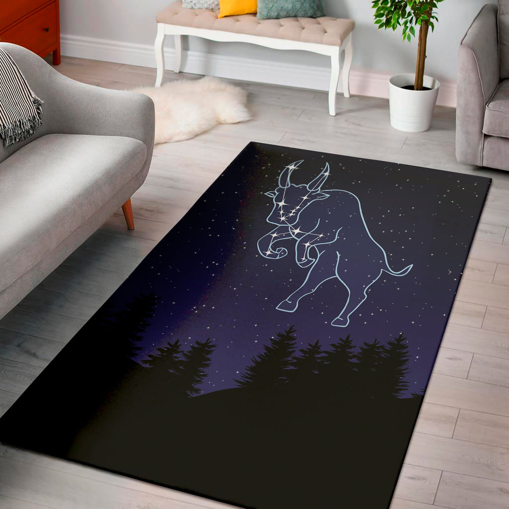 Taurus Constellation Print Area Rug