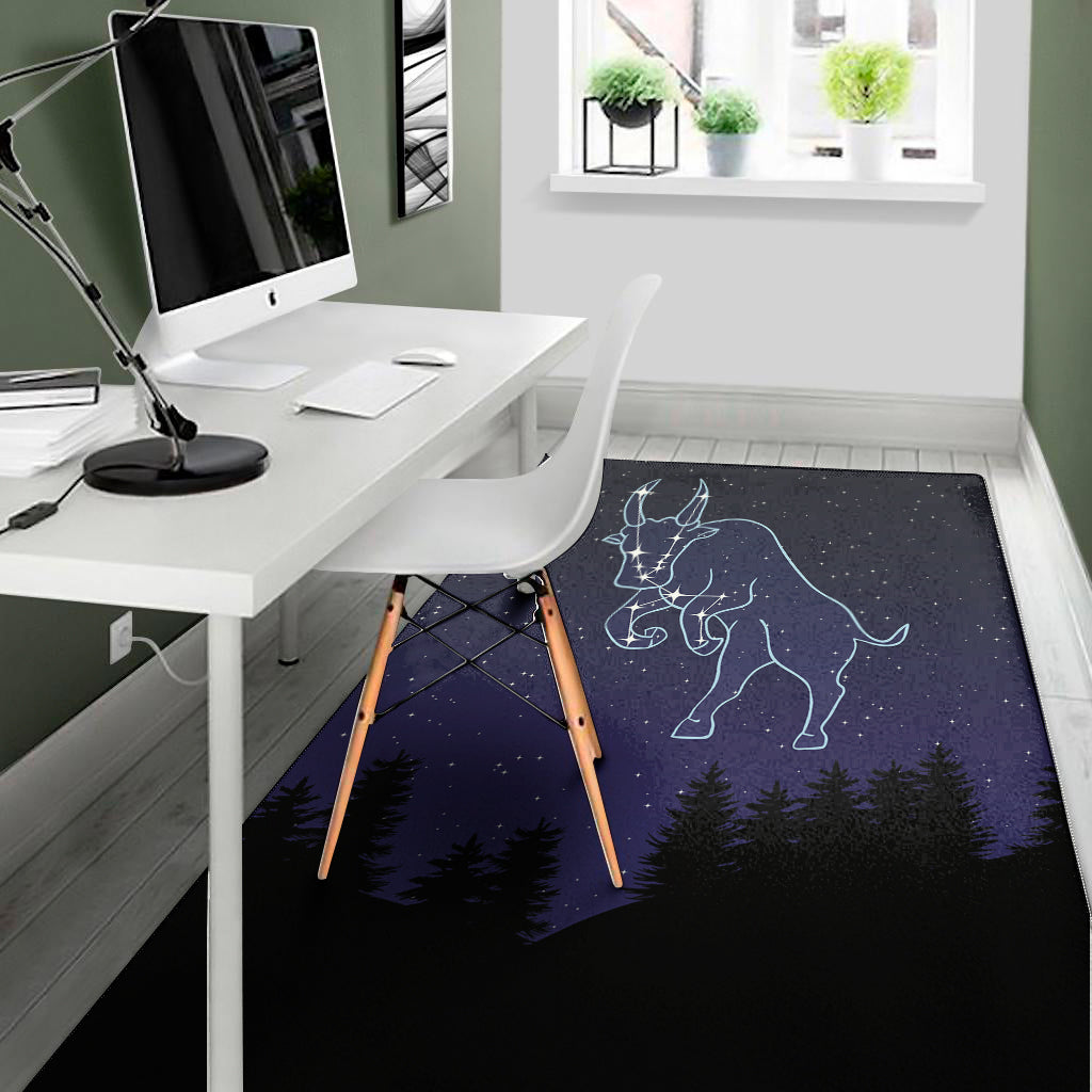 Taurus Constellation Print Area Rug