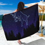 Taurus Constellation Print Beach Sarong Wrap