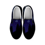 Taurus Constellation Print Black Slip On Shoes