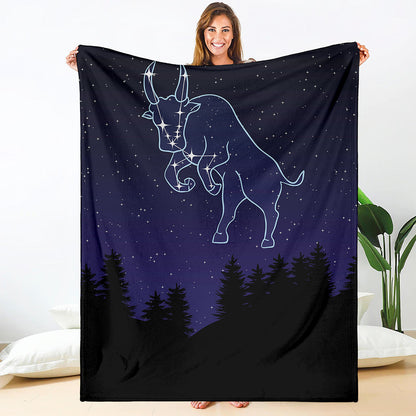 Taurus Constellation Print Blanket