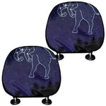 Taurus Constellation Print Car Headrest Covers
