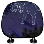 Taurus Constellation Print Car Headrest Covers