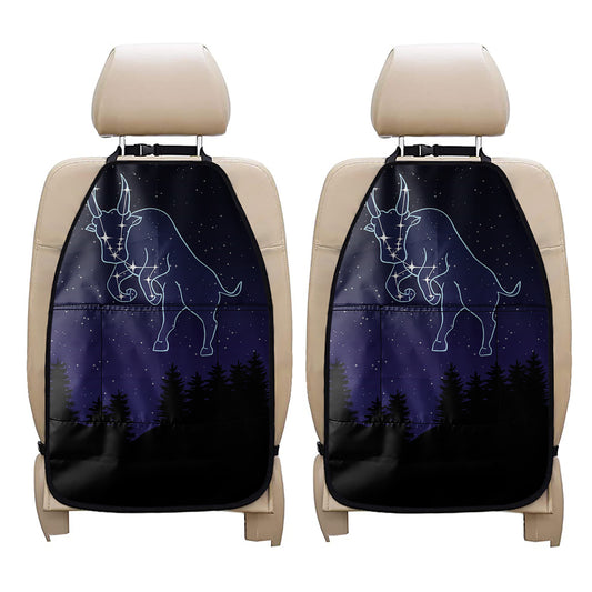 Taurus Constellation Print Car Seat Organizers