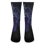 Taurus Constellation Print Crew Socks