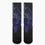 Taurus Constellation Print Crew Socks