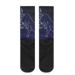 Taurus Constellation Print Crew Socks