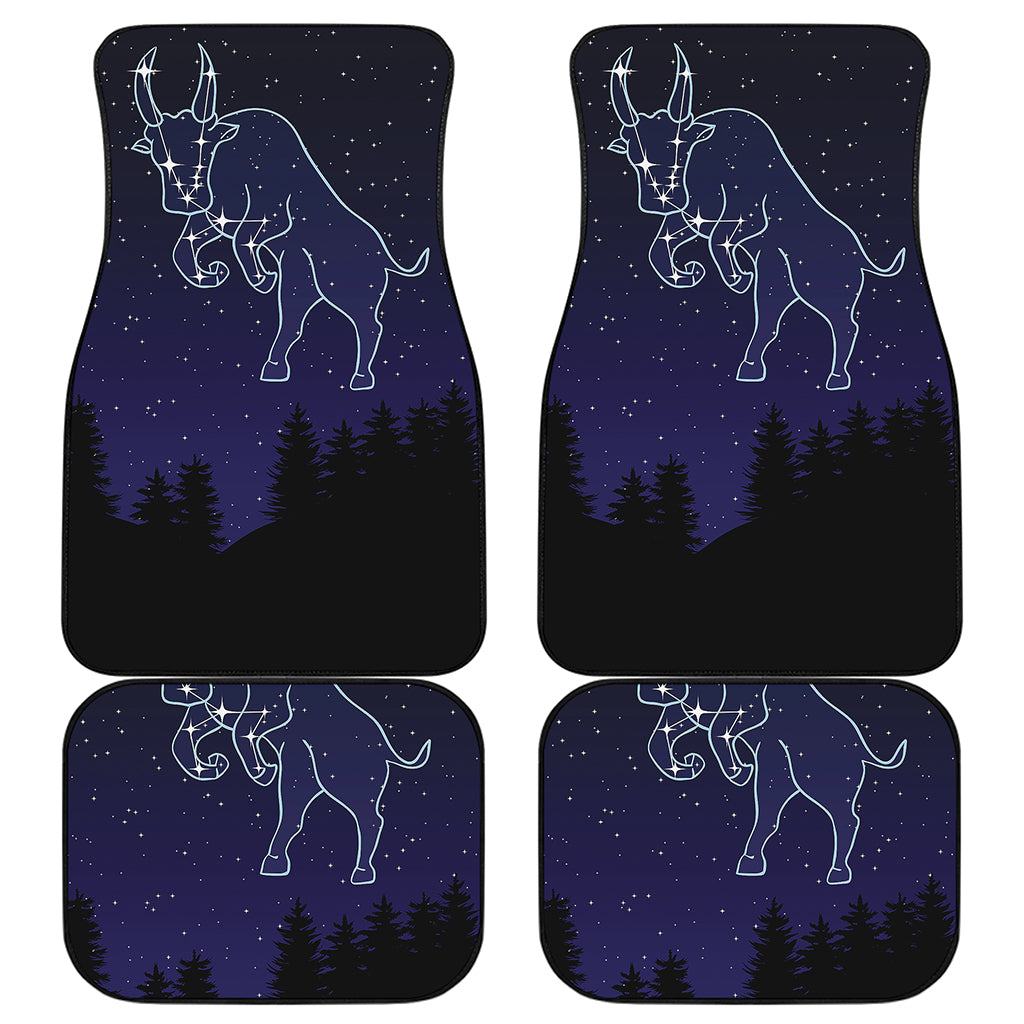 Taurus Constellation Print Front and Back Car Floor Mats