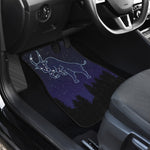 Taurus Constellation Print Front and Back Car Floor Mats