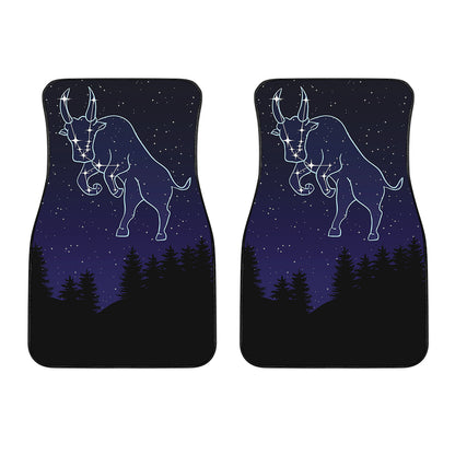 Taurus Constellation Print Front Car Floor Mats