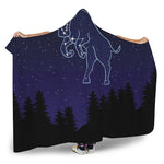 Taurus Constellation Print Hooded Blanket