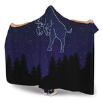 Taurus Constellation Print Hooded Blanket
