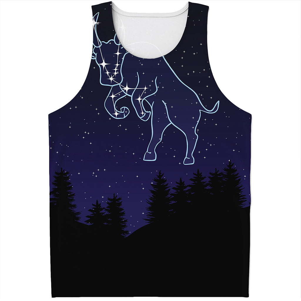 Taurus Constellation Print Men's Tank Top