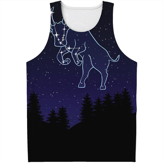 Taurus Constellation Print Men's Tank Top