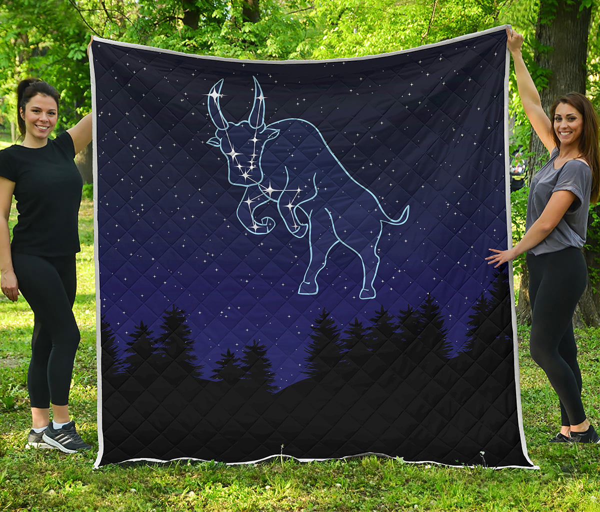 Taurus Constellation Print Quilt