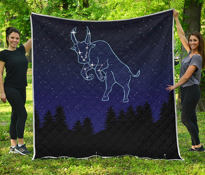 Taurus Constellation Print Quilt