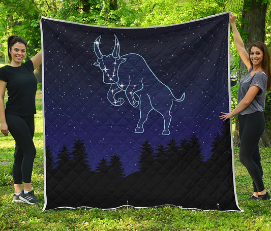 Taurus Constellation Print Quilt