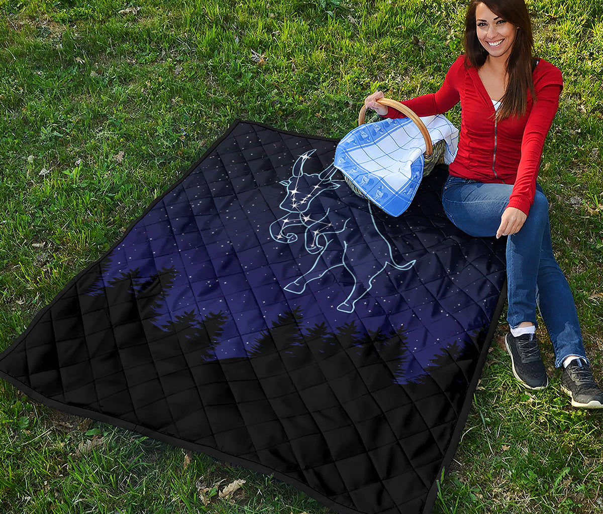 Taurus Constellation Print Quilt