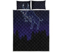 Taurus Constellation Print Quilt Bed Set