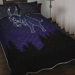 Taurus Constellation Print Quilt Bed Set