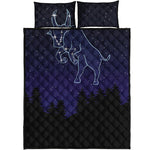 Taurus Constellation Print Quilt Bed Set