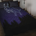 Taurus Constellation Print Quilt Bed Set