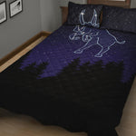 Taurus Constellation Print Quilt Bed Set