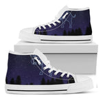Taurus Constellation Print White High Top Shoes